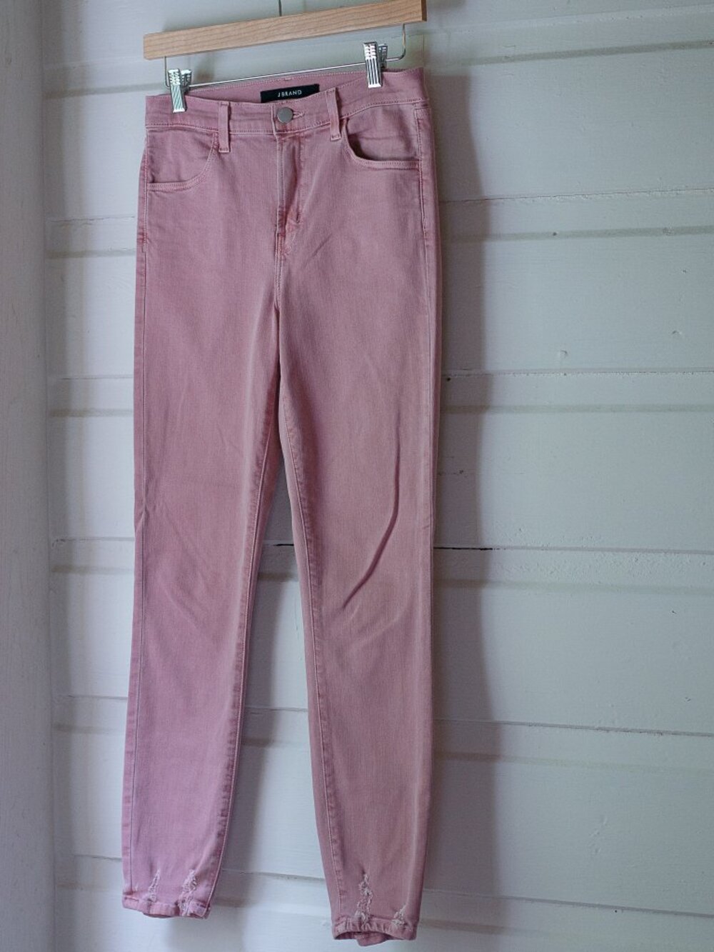 J Brand Alana High Rise Crop Skinny Jeans Princess Destruct 27